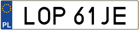 Trailer License Plate